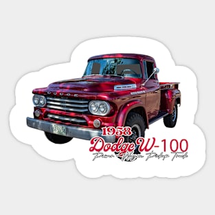 1958 Dodge W-100 Power Wagon Pickup Truck Sticker